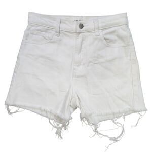 J BRAND Jules High Rise Jean Shorts White‎ 24 Denim Casual Minimalist